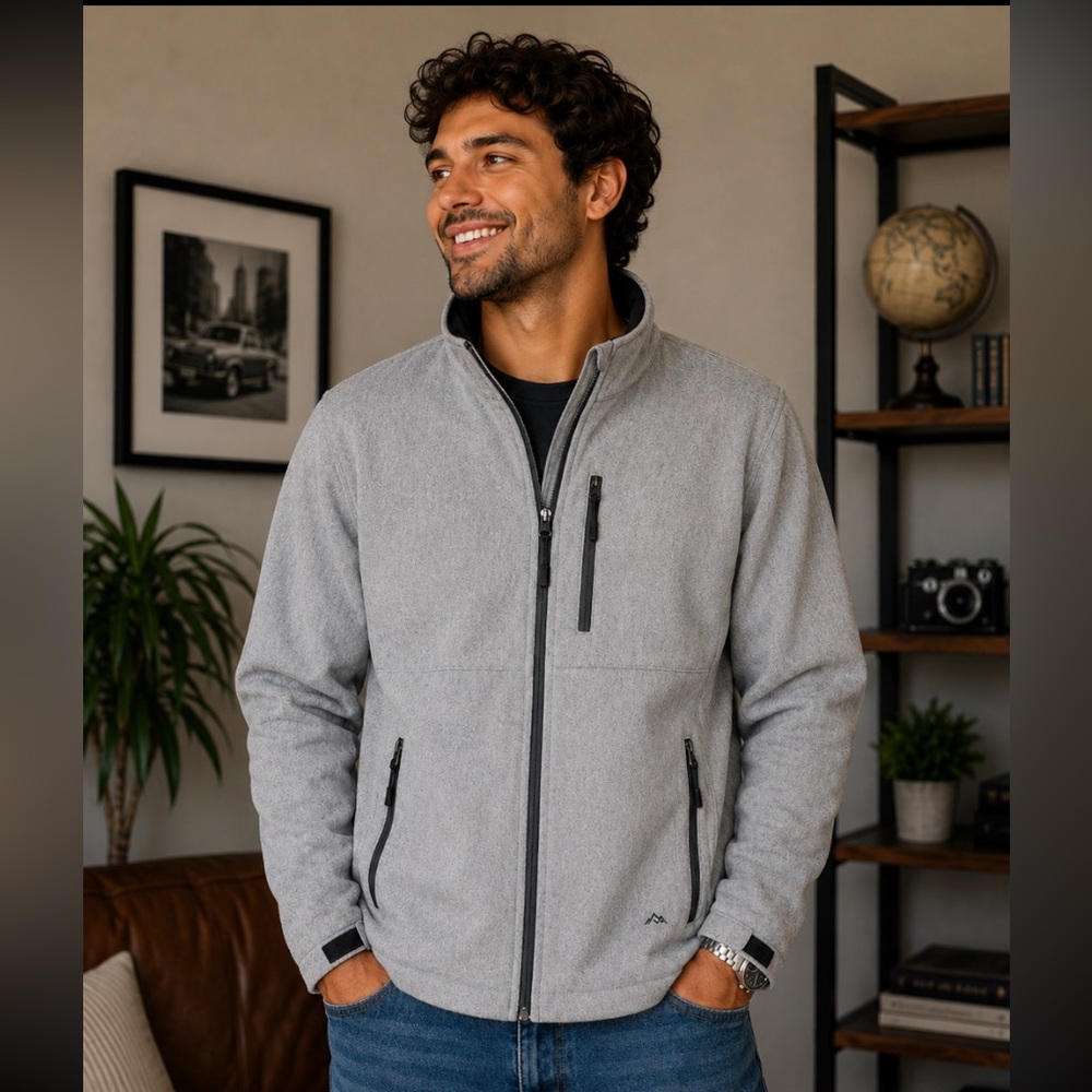 💥🆕💥RIDGECUT TOUGHWEAR Grey Heather Jacket Size Medium